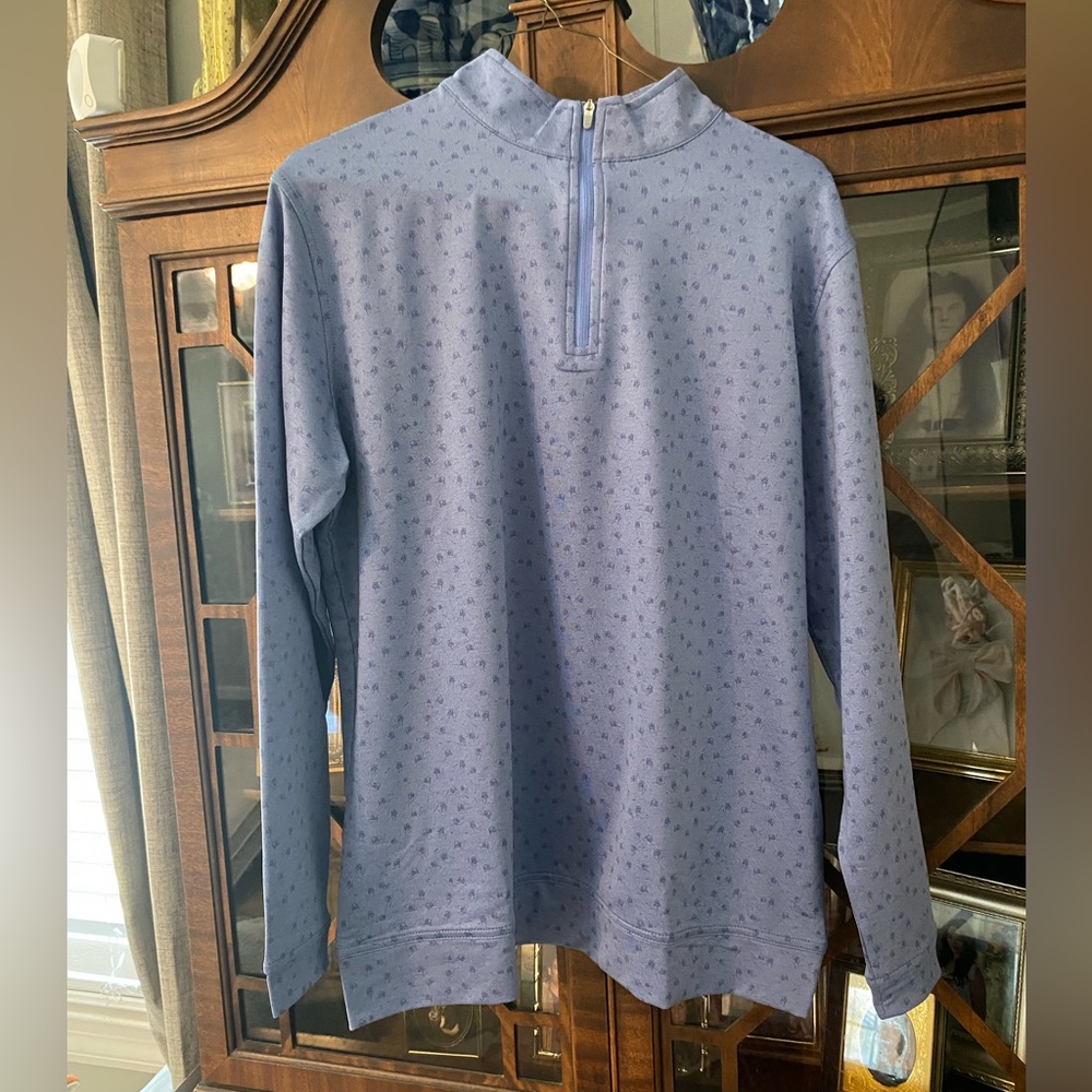 Men's Peter Miller Quarter-Zip Long Sleeve golf cart sketched Pullover